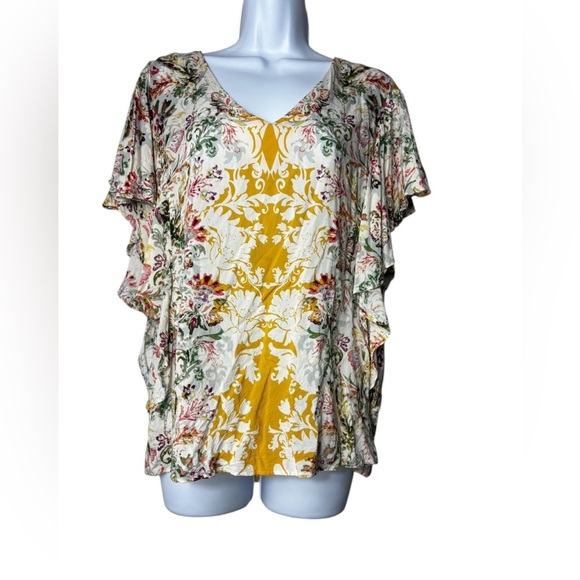 Sundance Tops - Sundance Arabella Ruffle Sleeve Blouse Womens Size Medium Floral Bohemian Top